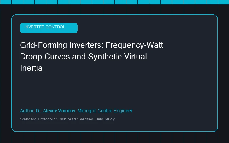 Grid-Forming Inverters: Frequency-Watt Droop Curves and Synthetic Virtual Inertia