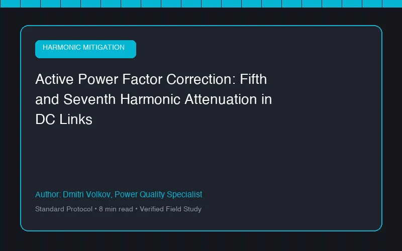 Active Power Factor Correction: Fifth and Seventh Harmonic Attenuation in DC Links